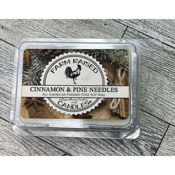 Strong Scented Soy Wax Melts 6 Cube Tarts Cinnamon & Pine Needles 3oz - Picture 1 of 2